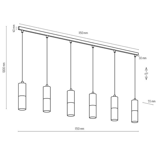 Lampe Elite black 4368 LW6