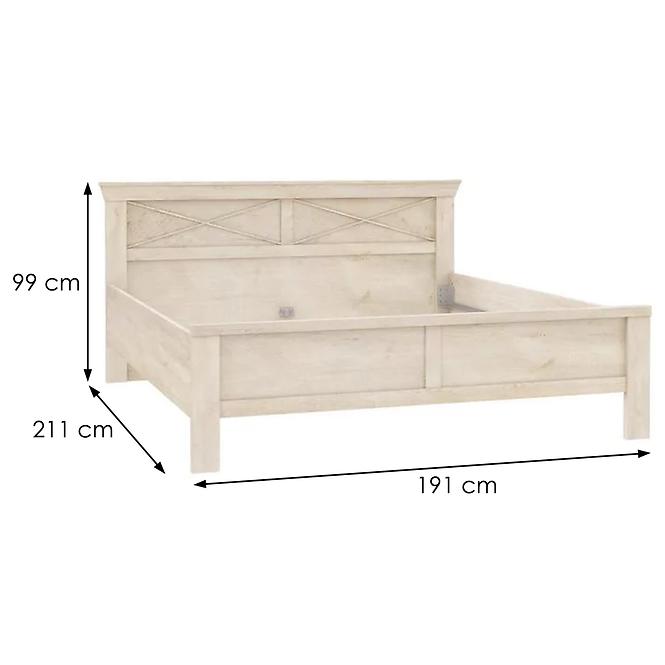 Bett Kashmir 190cm Pina Weiß