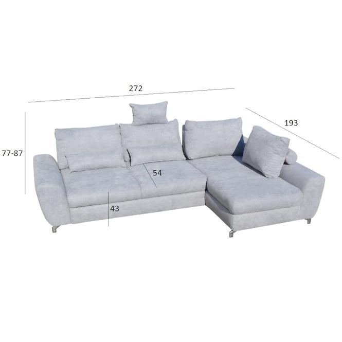 Ecksofa Silva 2R-LC Soro 90