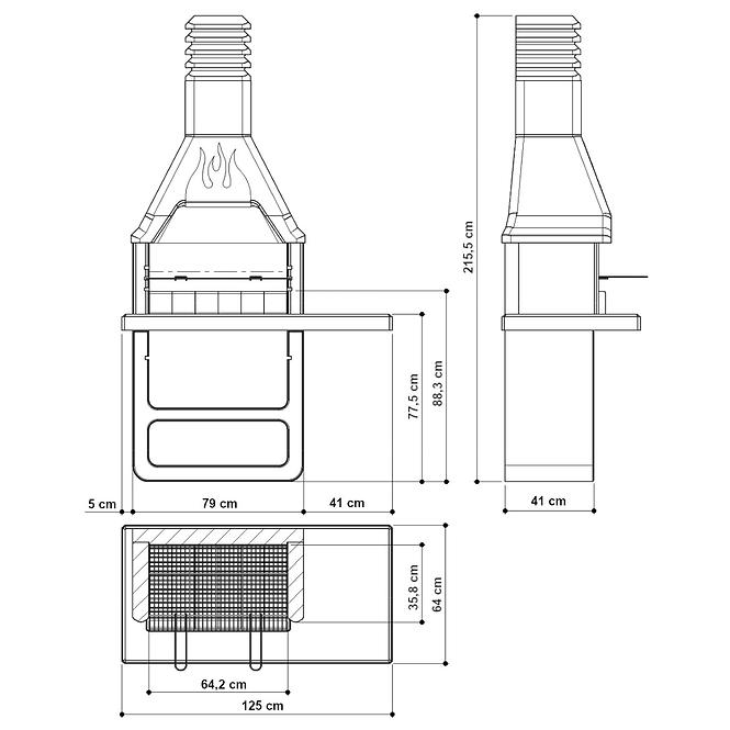 Betongrill PROMETEO 050483