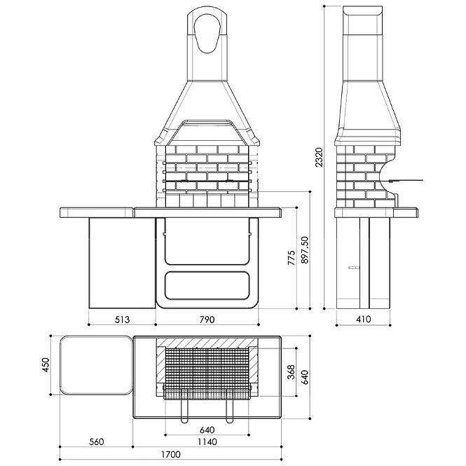 Betongrill ULISSE 250703