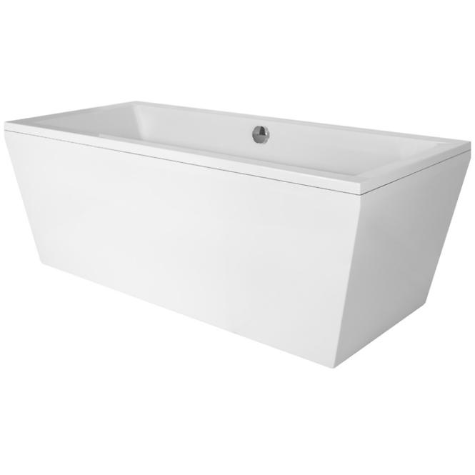 Freistehende Badewanne VERA 180/80 weiß + klik-klak