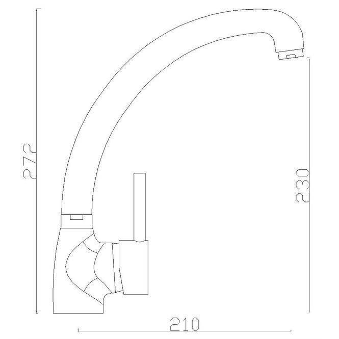 Spültischarmatur F SW-0834A9G-Q5 Hera schwarz