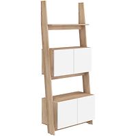 Regal Rack 80cm 2D Eiche Sonoma/Weiß