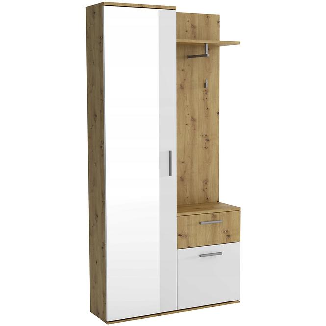 Kleiderschrank Justus White / Artisan