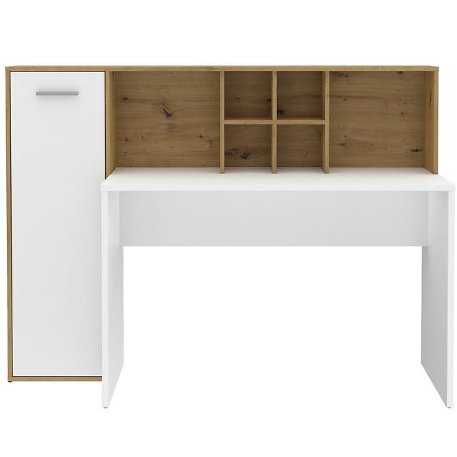 Schreibtisch  Bolitarr 158cm Eiche Artisan/Weiß