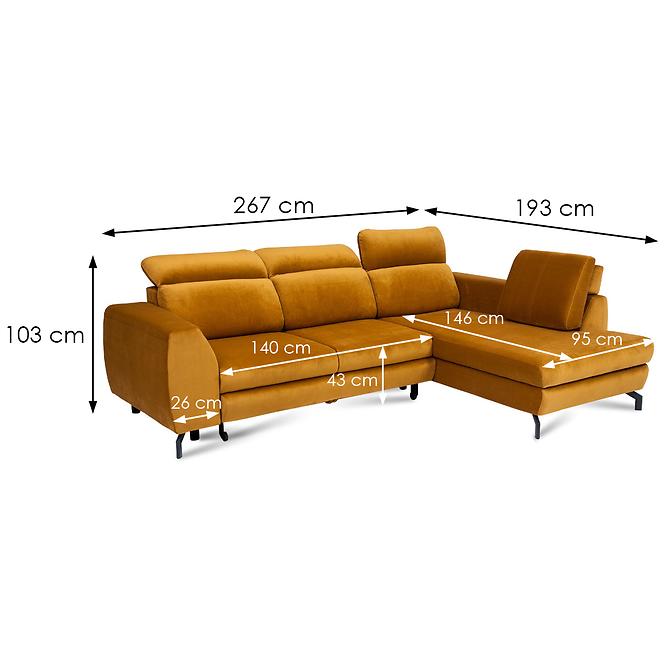 Ecksofa Margo L Riviera 41