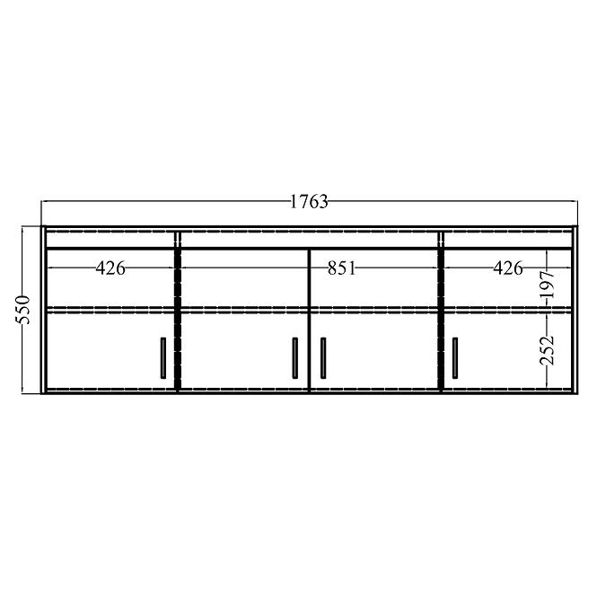 Schrank Elena 4d Eiche Sonoma