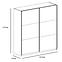 Schrank Bastia 200cm Graphit/Alpenfichte/Spiegel,3