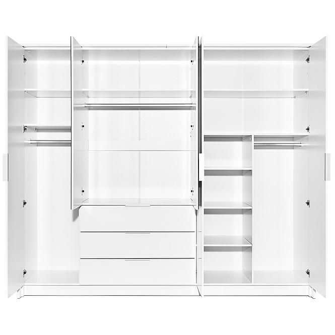 Schrank Togo 255cm Graphit/Spiegel