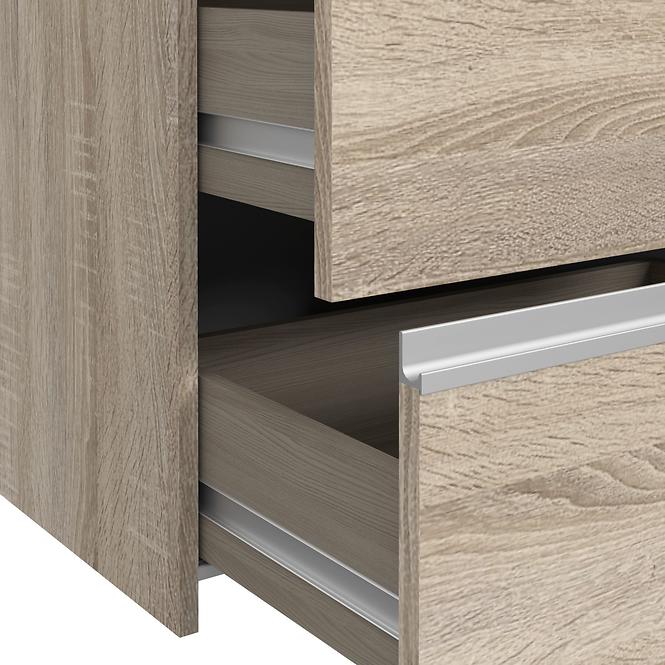 Schrank Winn 170cm Eiche Sonoma/Spiegel