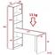 Schreibtisch B-1 Dunkle Asche,3