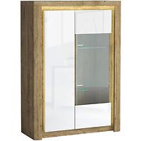 Vitrine Livinio L5 Ribbeck/weiß glänzend