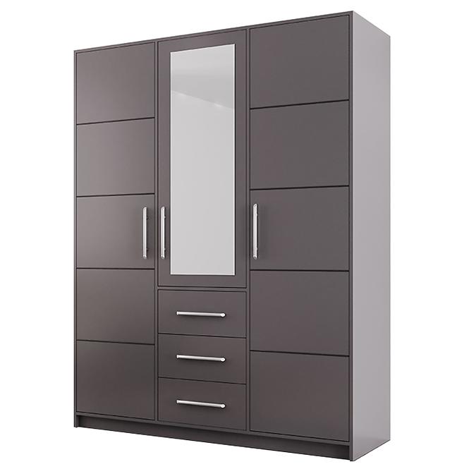 Schrank Bali D3 Graphit/Spiegel