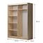 Schrank Asturia Artisan/Weiß+Spiegel,2