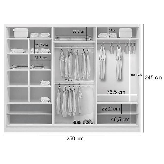 Schrank Kalina A24 250 Weiß