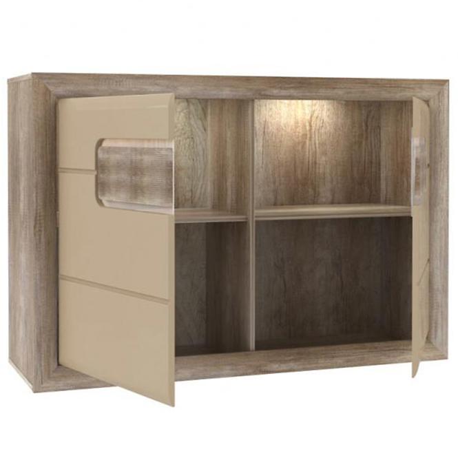 Kommode 2d Tiziano Tzk22b Eiche Antik / Beige Glanz