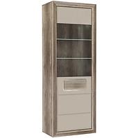 Vitrine  Tiziano 74 Tzv71lb Eiche Antik / Beige Glanz