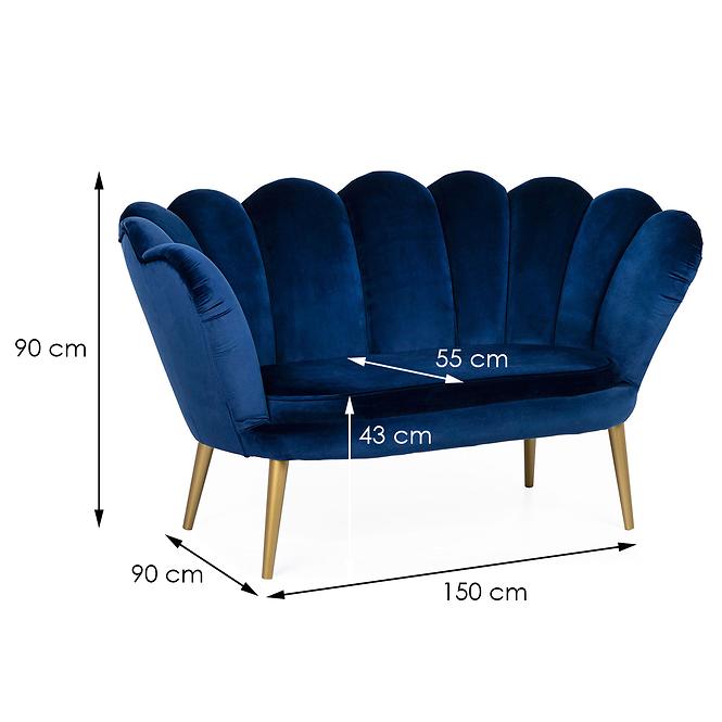 Sofa Tristan Bluvel 86/golden