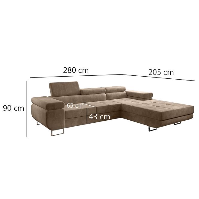 Ecksofa Lotus R Monolith 09