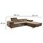 Ecksofa Lotus R Monolith 09,5