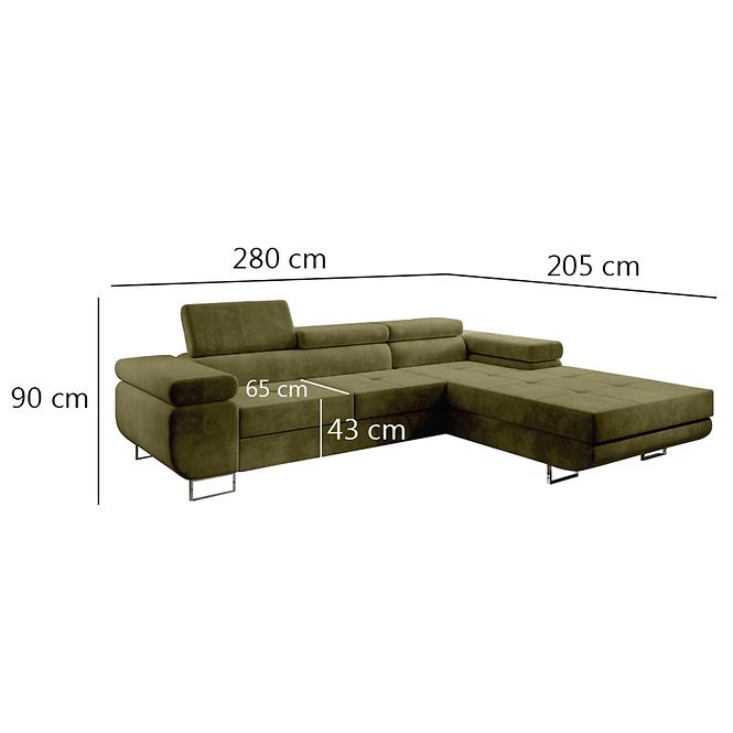 Ecksofa Lotus R Monolith 38