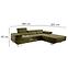 Ecksofa Lotus R Monolith 38,5