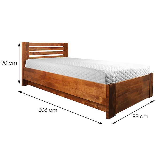 Bett Bergen Plus  90x200 Erle