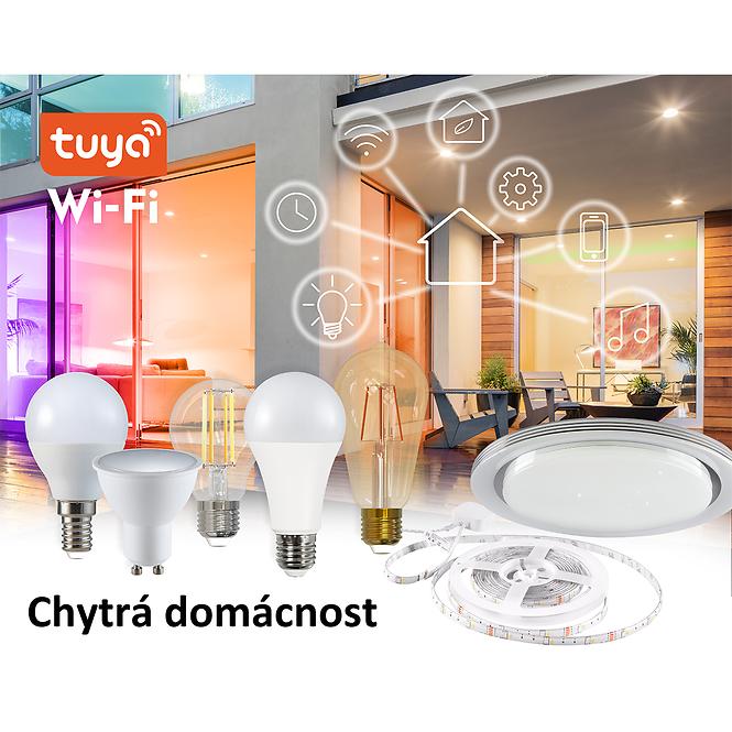 POLUX LED Glühbirne A60 E27 7W Klar 2700-6500K + RGB WIFI TUYA