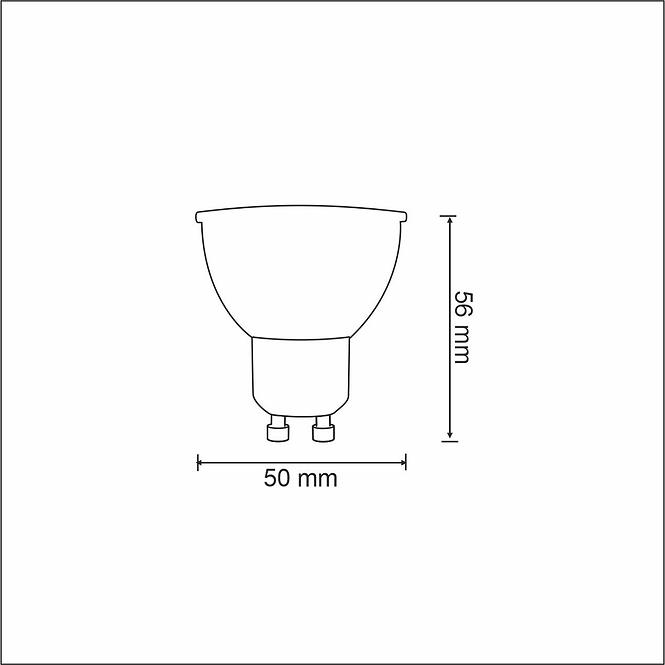 POLUX LED GU10 5.5W 2700-6500K + RGB WIFI TUYA Glühbirne