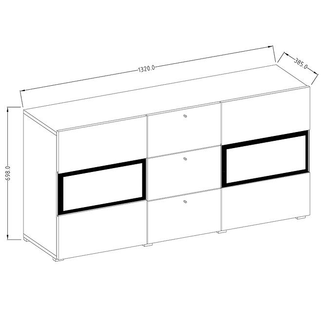 Kommode Baros 26 2D 3S San-Remote