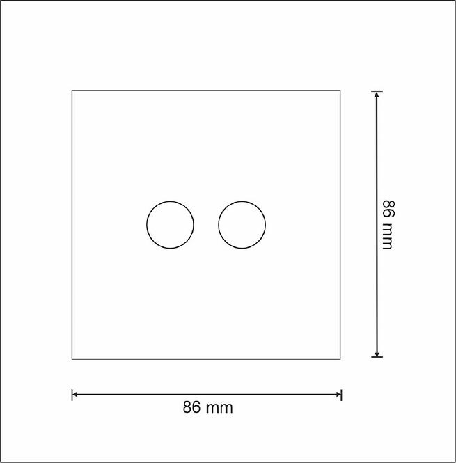 Doppelschalter POLUX SMART WIFI TUYA weiß