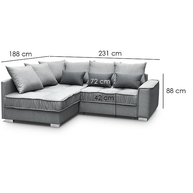 Ecksofa Ralf L Rino 88+97