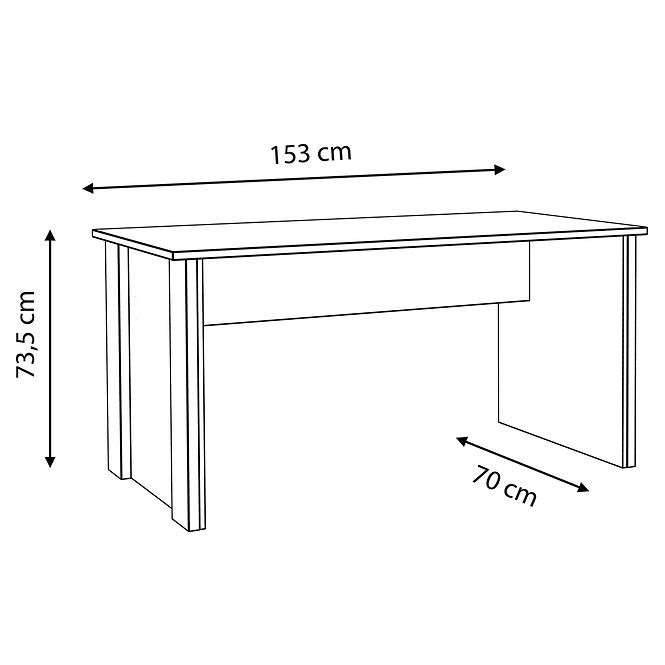 Schreibtisch SYMMACH 153 CLFB116-C546