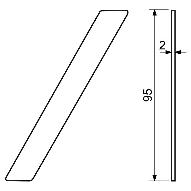 Edelstahl Nummer Schwarz  / Rn.95l