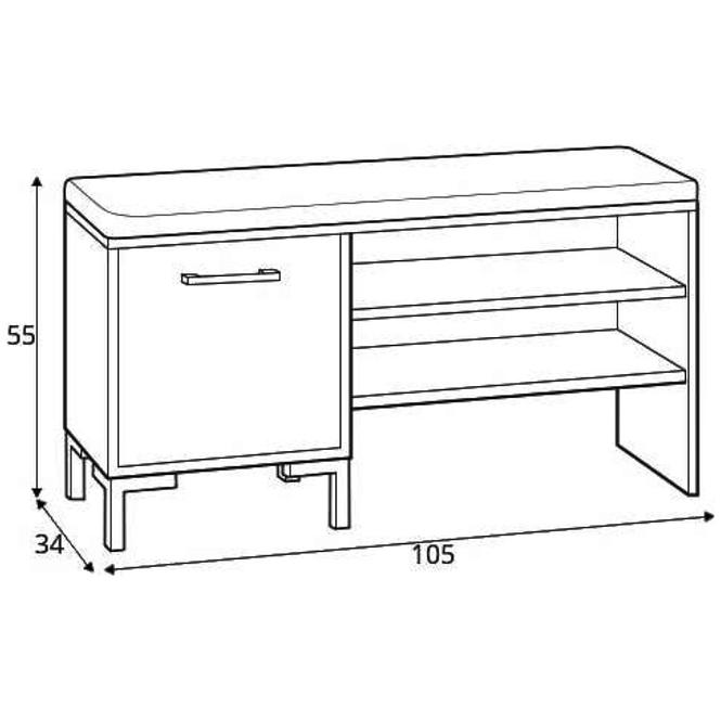 GARDEROBE NEVIO I EICHE ARTISAN