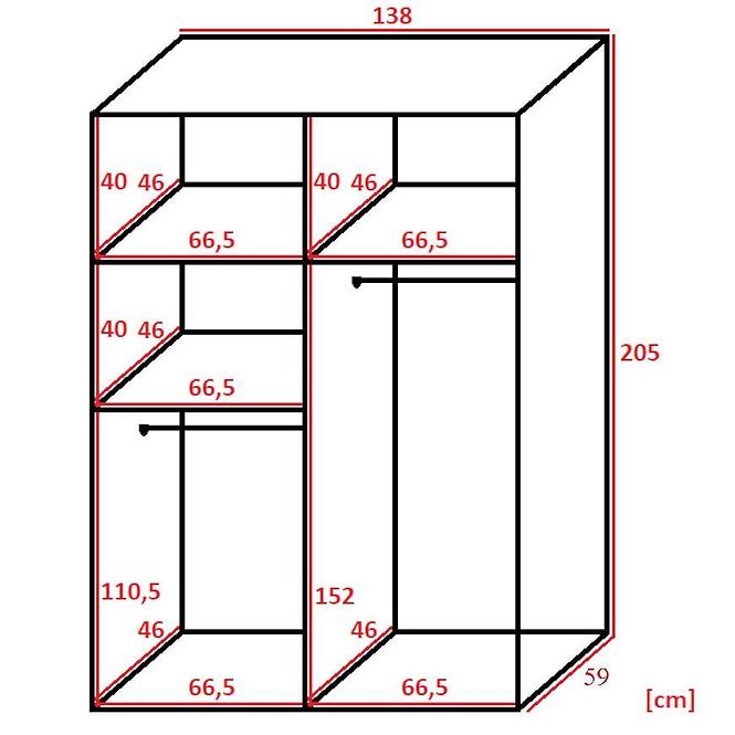 Schrank Retro 1l 138