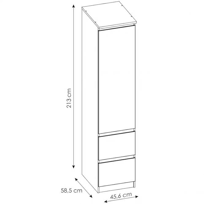 Schrank Boston Bos S11 alpinweiß