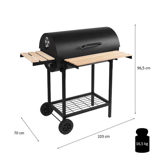 Holzkohlegrill Smoker JY-009