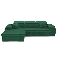 Ecksofa Polo L Kronos 19 + Kissen Kronos 19