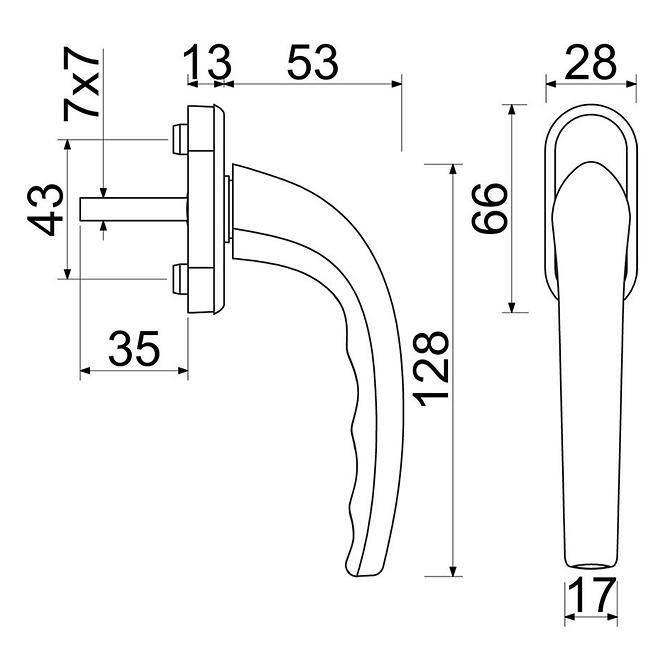 Fenstergriff RHW.007.F4