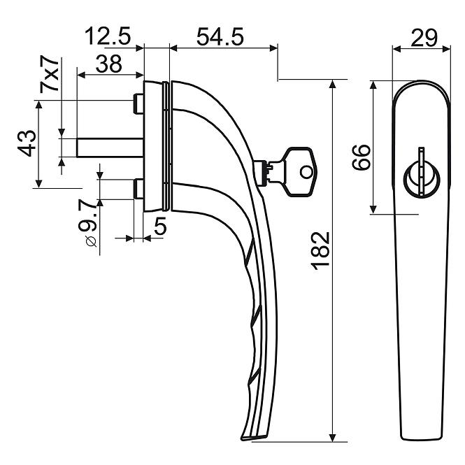 Fenstergriff RHW.91.L.F9016