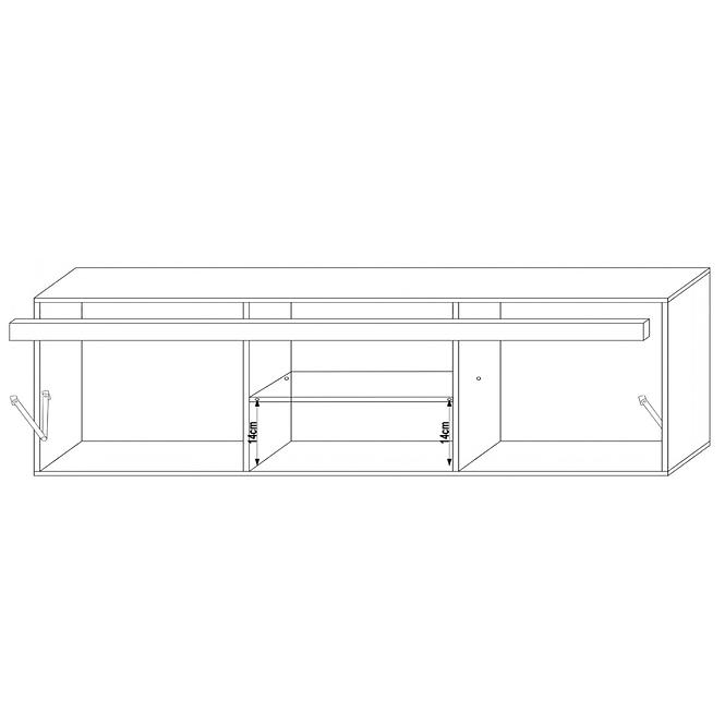 Tv Tisch Samba 200cm Pflaumenbaum