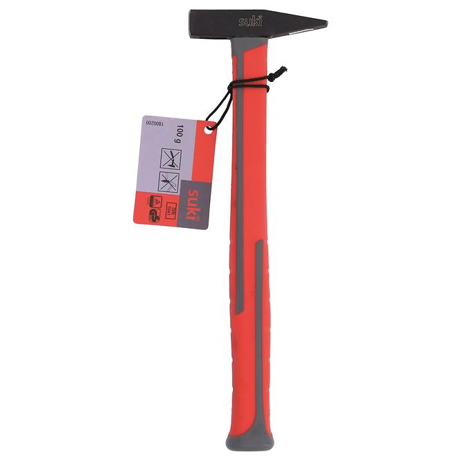 Schlosserhammer 100 g Fiberglas/TPE – Stiel