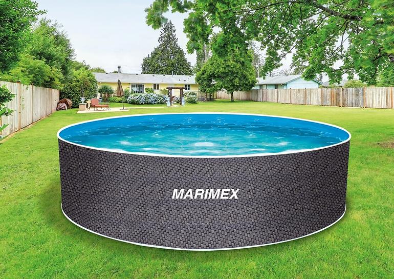 Stahlrahmenpool Orlando 3,66x1,22 m Rattan