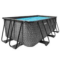 Stahlrahmenpool Florida Premium 2,15x4.0x1,22 m Rattan