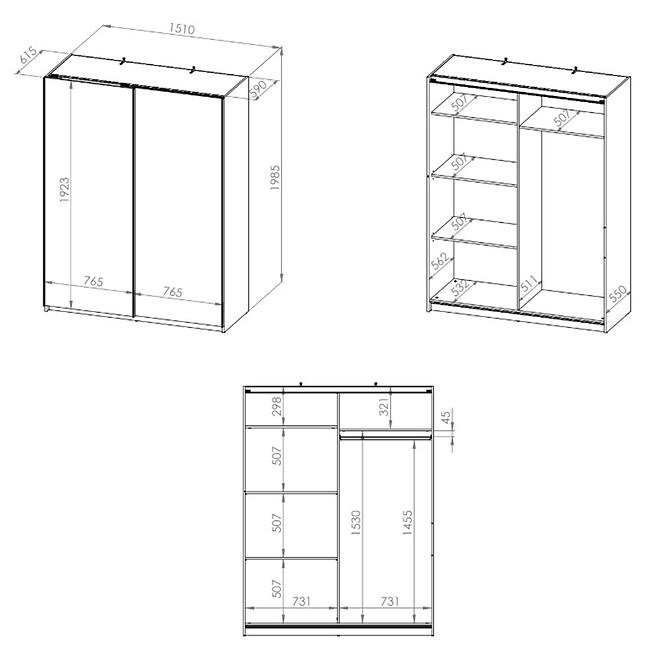 Schrank Kendo 07 Weiß