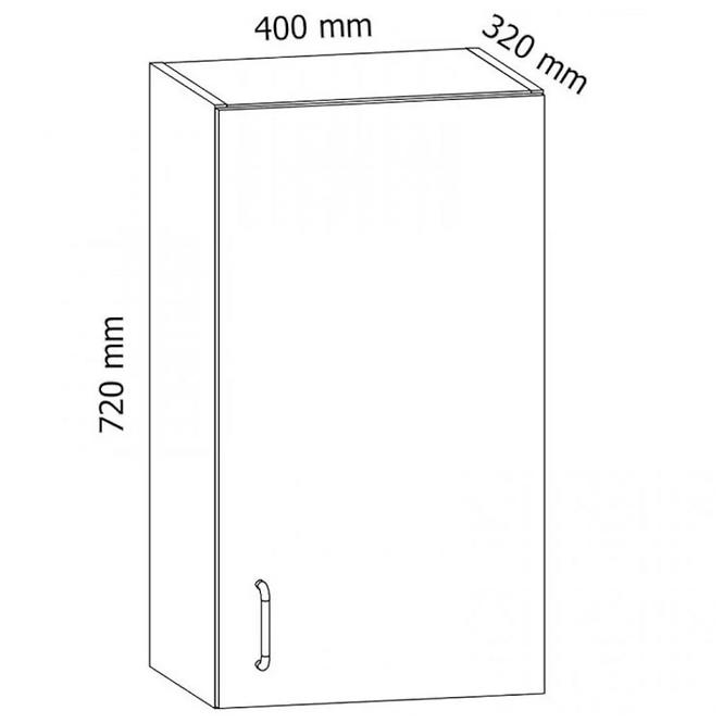 Küchenzeile Gardena G40 P Rechte White