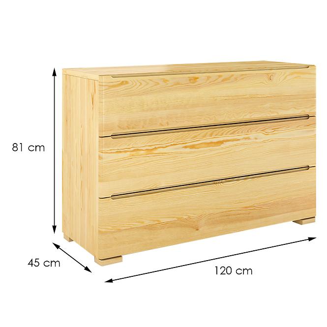 Holzkommode kiefer 3S Skandica sparta natur