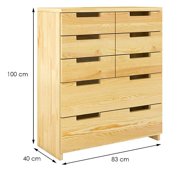 Holzkommode kiefer 8S Skandica spectrum natur